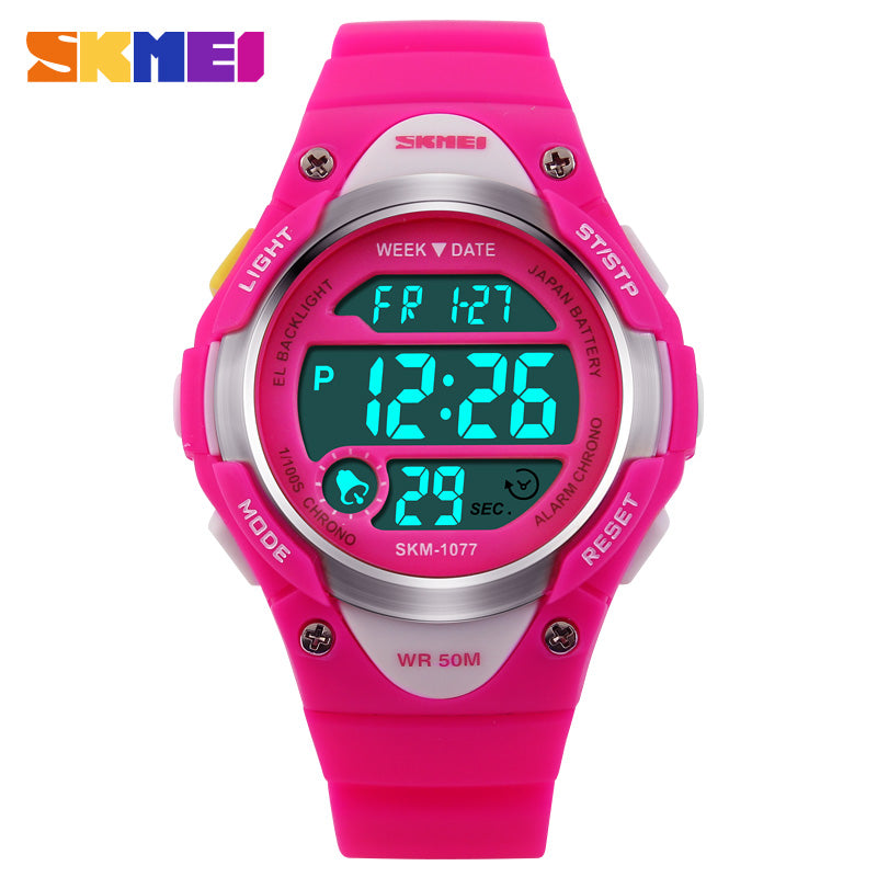 1077 Reloj Skmei infantil pulsera de caucho digital