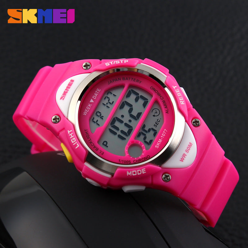 1077 Reloj Skmei infantil pulsera de caucho digital