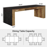 HOGA-SL0078X Mesa de comedor Tribesigns de 8 personas