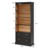 HOGA-J0466 Estantería Tribesigns con gavetas de MDF