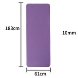 KJ-001 Yoga Mat 183 cm grosor 1cm Alfombra de ejercicio