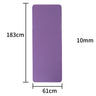 KJ-001 Yoga Mat 183 cm grosor 1cm Alfombra de ejercicio