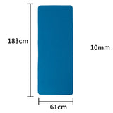 KJ-001 Yoga Mat 183 cm grosor 1cm Alfombra de ejercicio