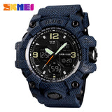 1155 Reloj Skmei para Hombre Pulsera de Caucho Doble hora