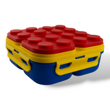 YJJ-A913 Lonchera infantil azul tipo lego