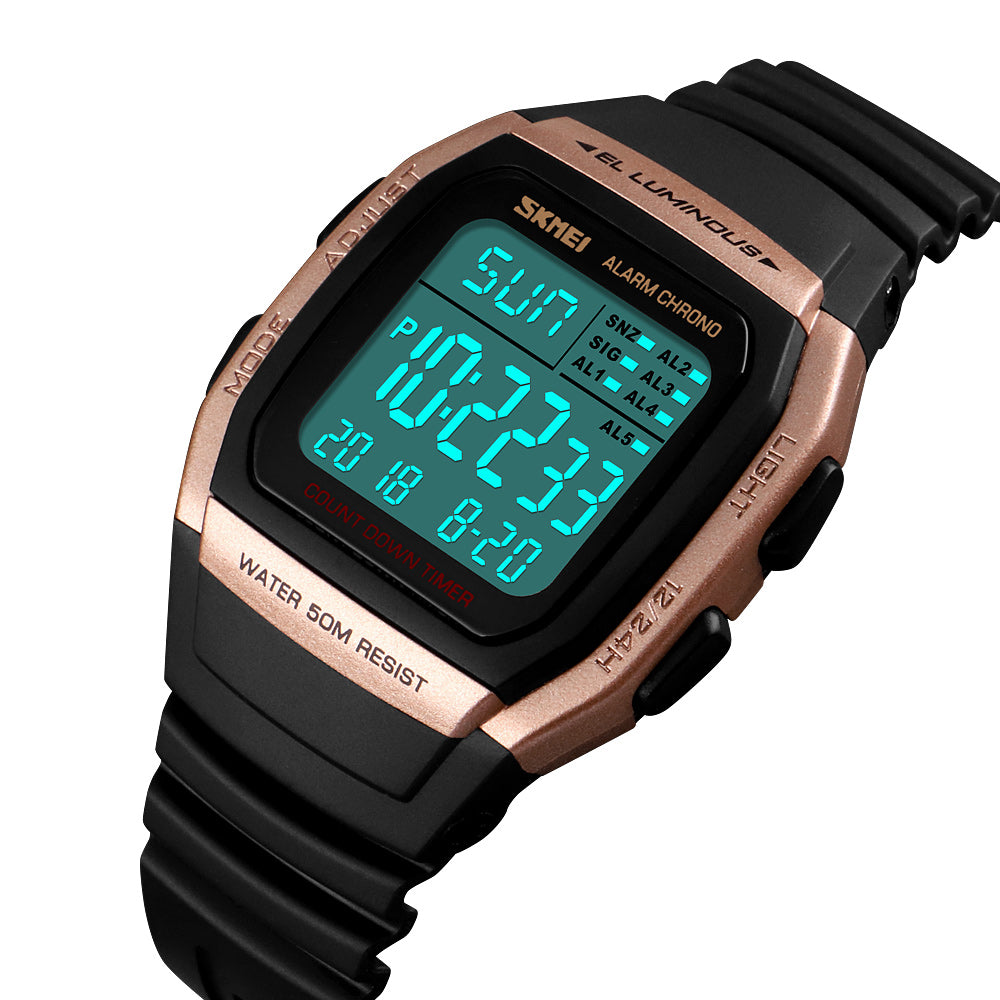 1278 Reloj Skmei unisex digital pulsera de caucho