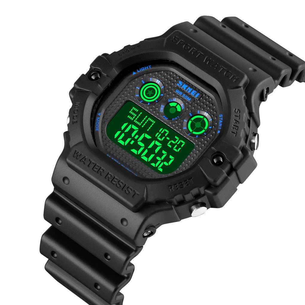 1606 Reloj Skmei para Hombre Pulsera de Caucho Digital