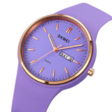 1747 Reloj Skmei Análogo Pulsera de Resina para Mujer