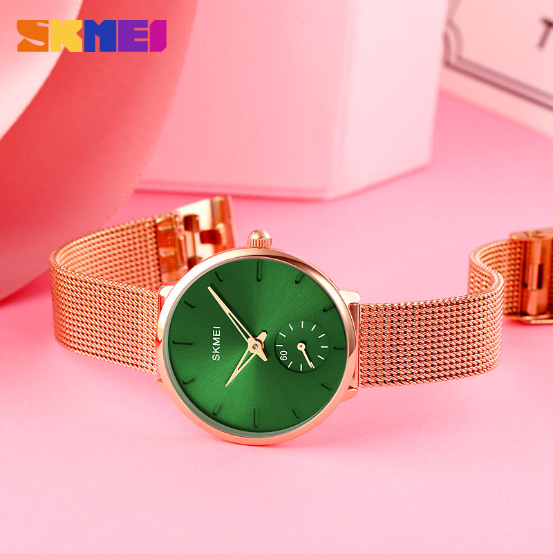 1791 Reloj Skmei para Mujer Pulsera Mesh Análogo