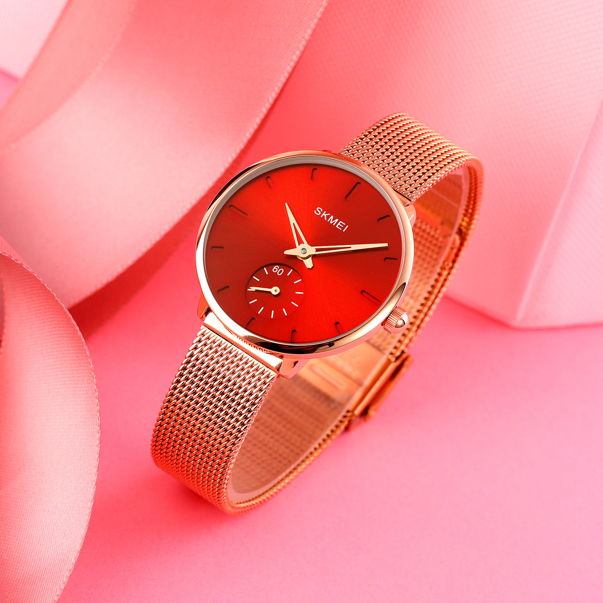 1791 Reloj Skmei para Mujer Pulsera Mesh Análogo