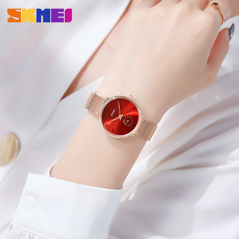 1791 Reloj Skmei para Mujer Pulsera Mesh Análogo