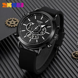 1860 Reloj Skmei para Hombre Pulsera de Caucho Doble hora