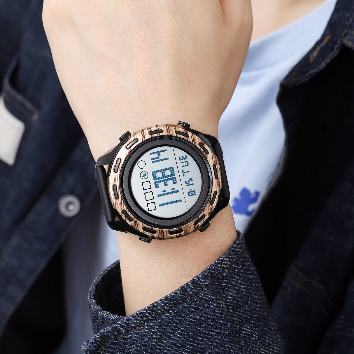 1872 Reloj Skmei para Hombre Pulsera de Caucho Digital