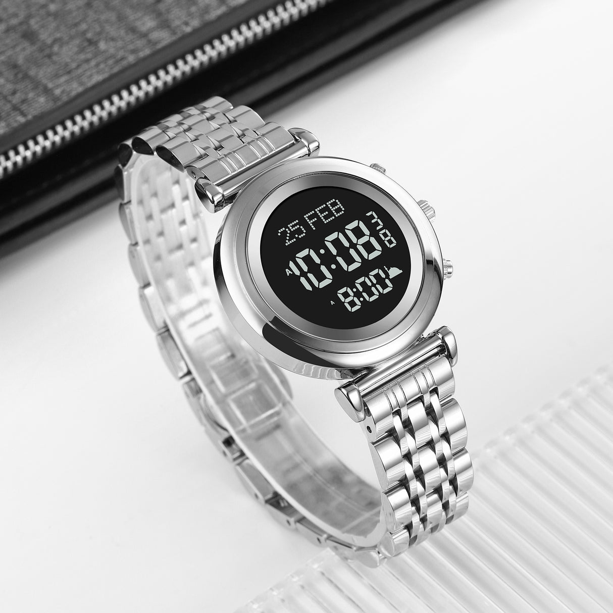 1892 Skmei Reloj para Mujer Pulsera de Metal Digital