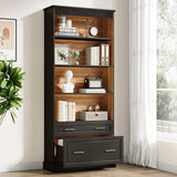 HOGA-J0466 Estantería Tribesigns con gavetas de MDF