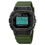 2000 Skmei Reloj para Hombre Pulsera de Caucho Digital