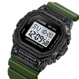 2000 Skmei Reloj para Hombre Pulsera de Caucho Digital