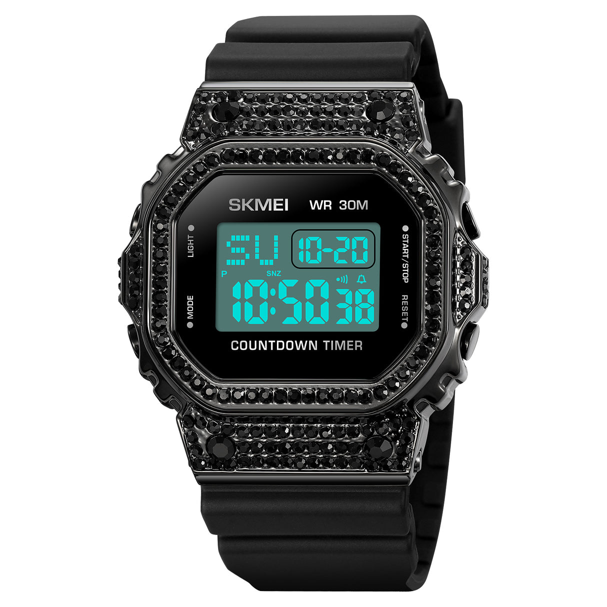 2000 Skmei Reloj para Hombre Pulsera de Caucho Digital