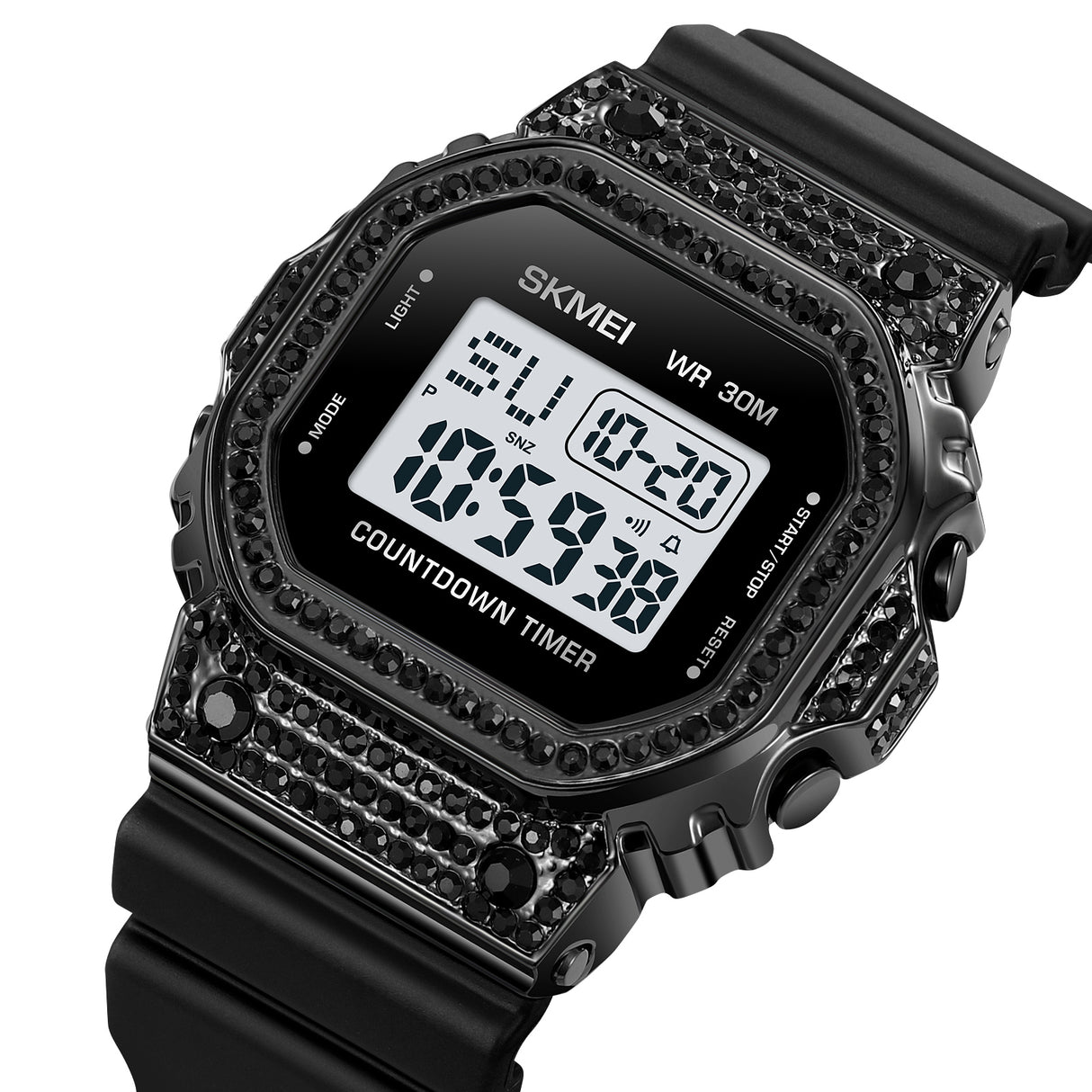 2000 Skmei Reloj para Hombre Pulsera de Caucho Digital