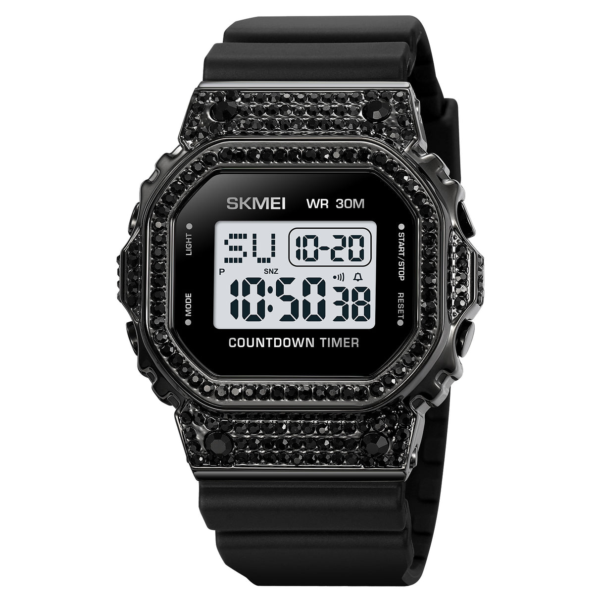 2000 Skmei Reloj para Hombre Pulsera de Caucho Digital