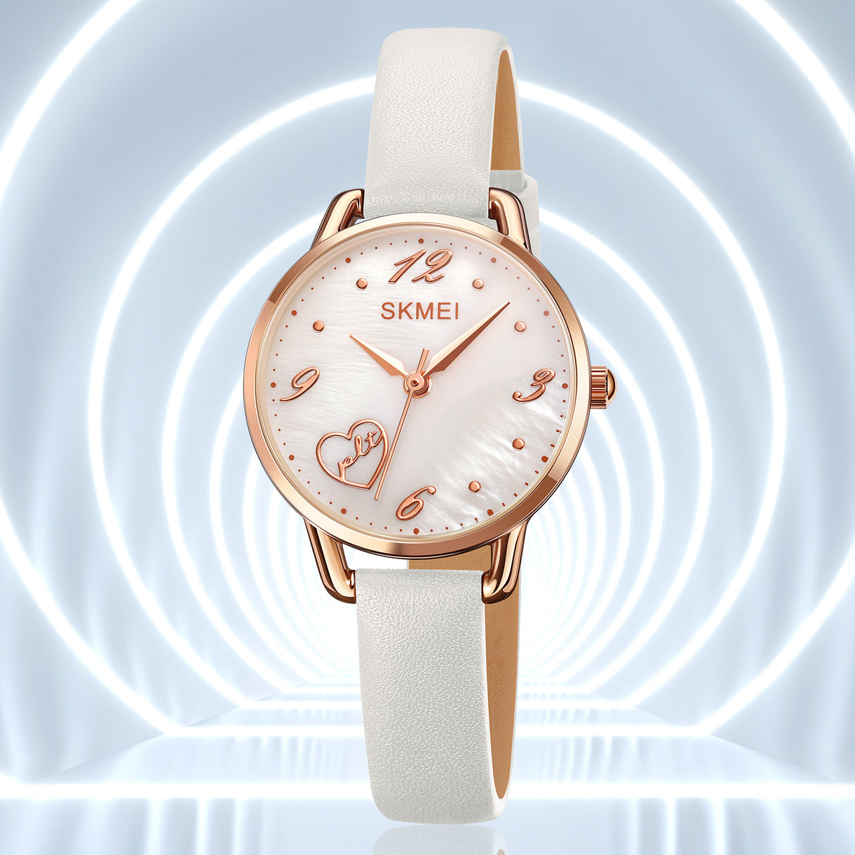 2005 Skmei Reloj para Mujer Pulsera de Cuero Análogo