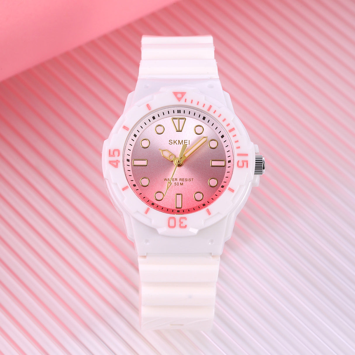 2012 Skmei Reloj para Mujer Pulsera de Caucho Análogo