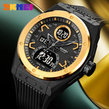 2013 Reloj Skmei para Hombre Pulsera de Caucho Doble hora