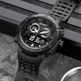 2014 Skmei Reloj para Hombre Pulsera de Caucho Doble Hora