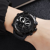 2014 Skmei Reloj para Hombre Pulsera de Caucho Doble Hora