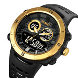 2014 Skmei Reloj para Hombre Pulsera de Caucho Doble Hora