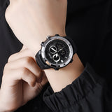 2014 Skmei Reloj para Hombre Pulsera de Caucho Doble Hora