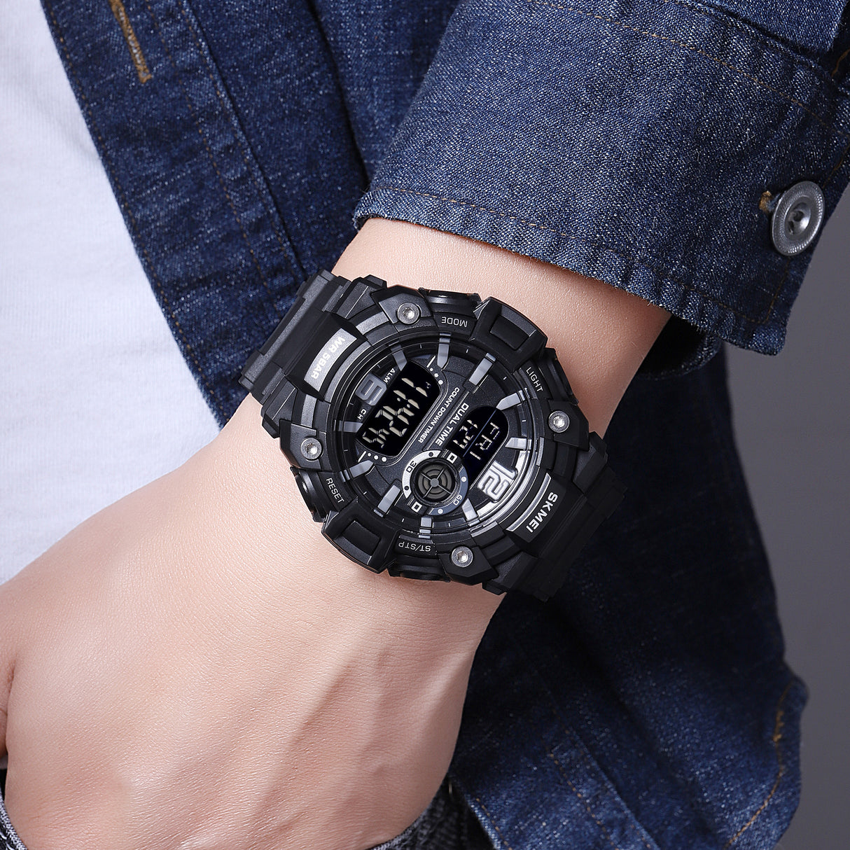 2018 Skmei Reloj Digital Pulsera de Resina para Hombre