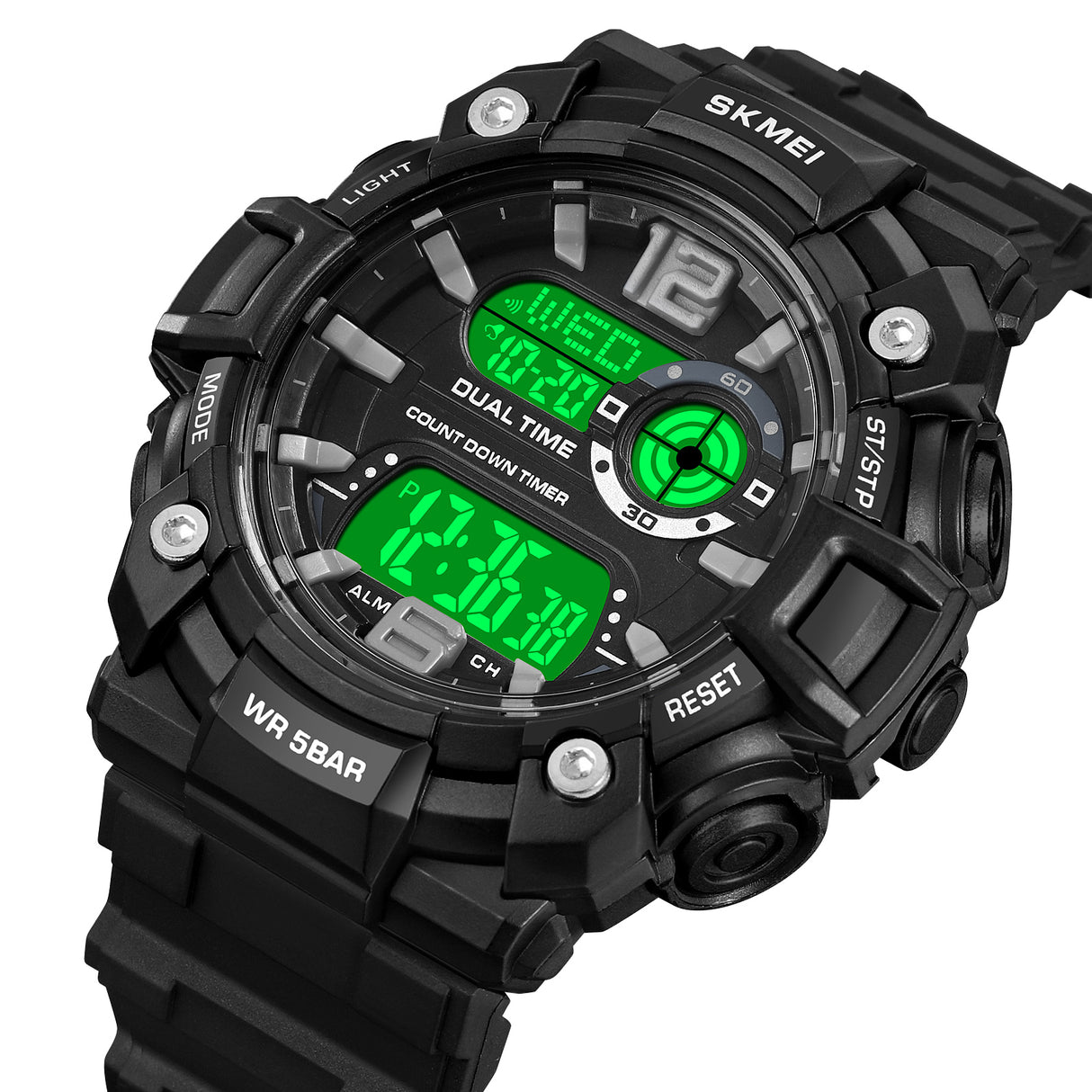 2018 Skmei Reloj Digital Pulsera de Resina para Hombre