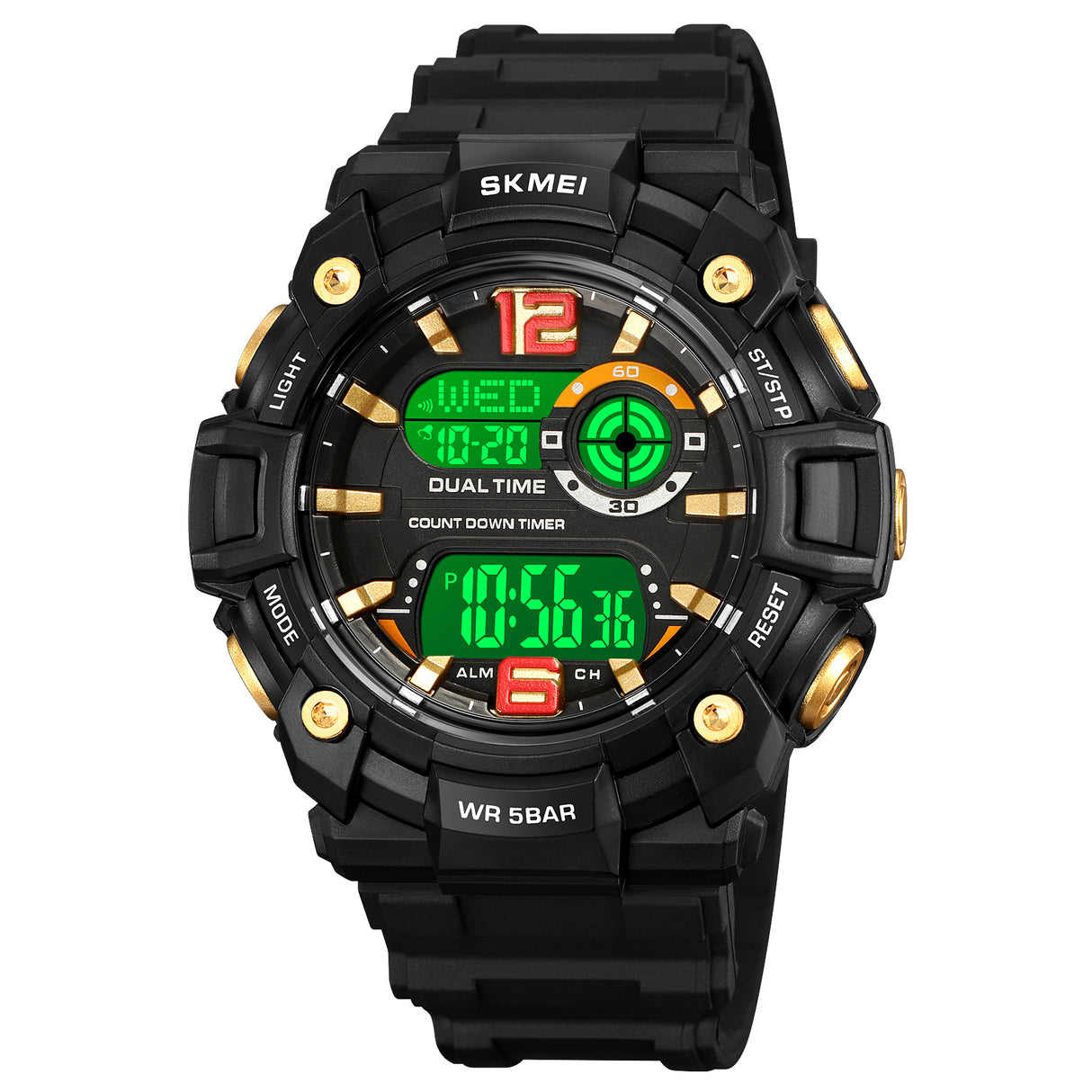 2018 Skmei Reloj Digital Pulsera de Resina para Hombre