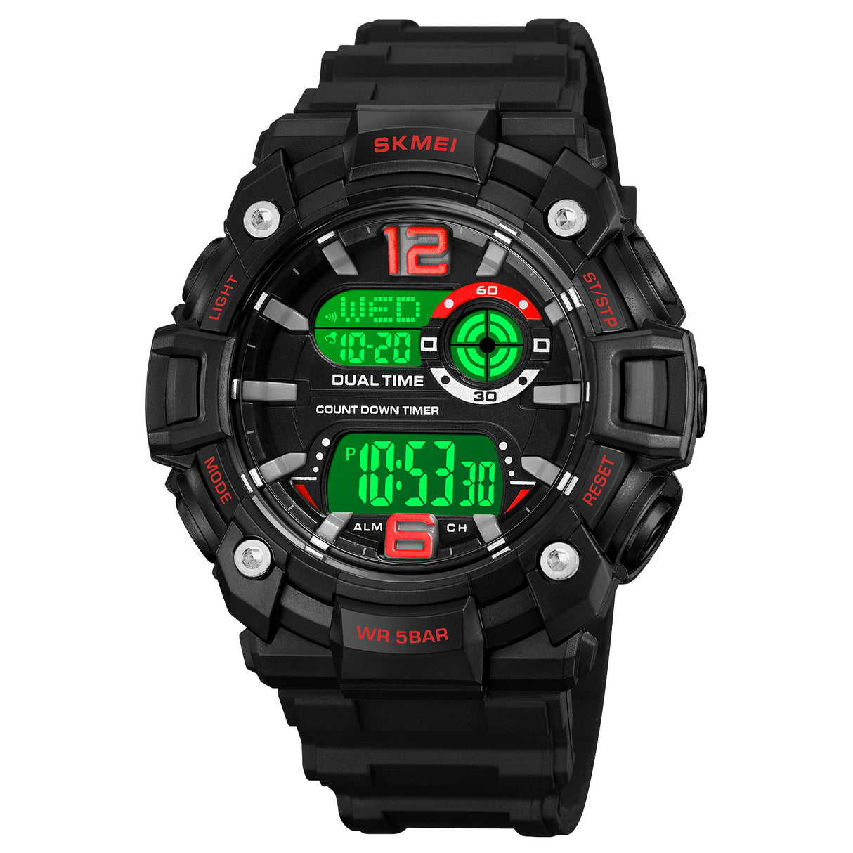 2018 Skmei Reloj Digital Pulsera de Resina para Hombre