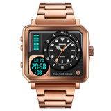 2025 Skmei Reloj para Hombre Pulsera de Metal Doble hora