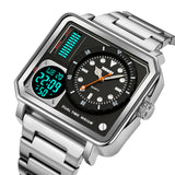 2025 Skmei Reloj para Hombre Pulsera de Metal Doble hora