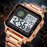 2033 Skmei Reloj para Hombre Pulsera de Metal Digital