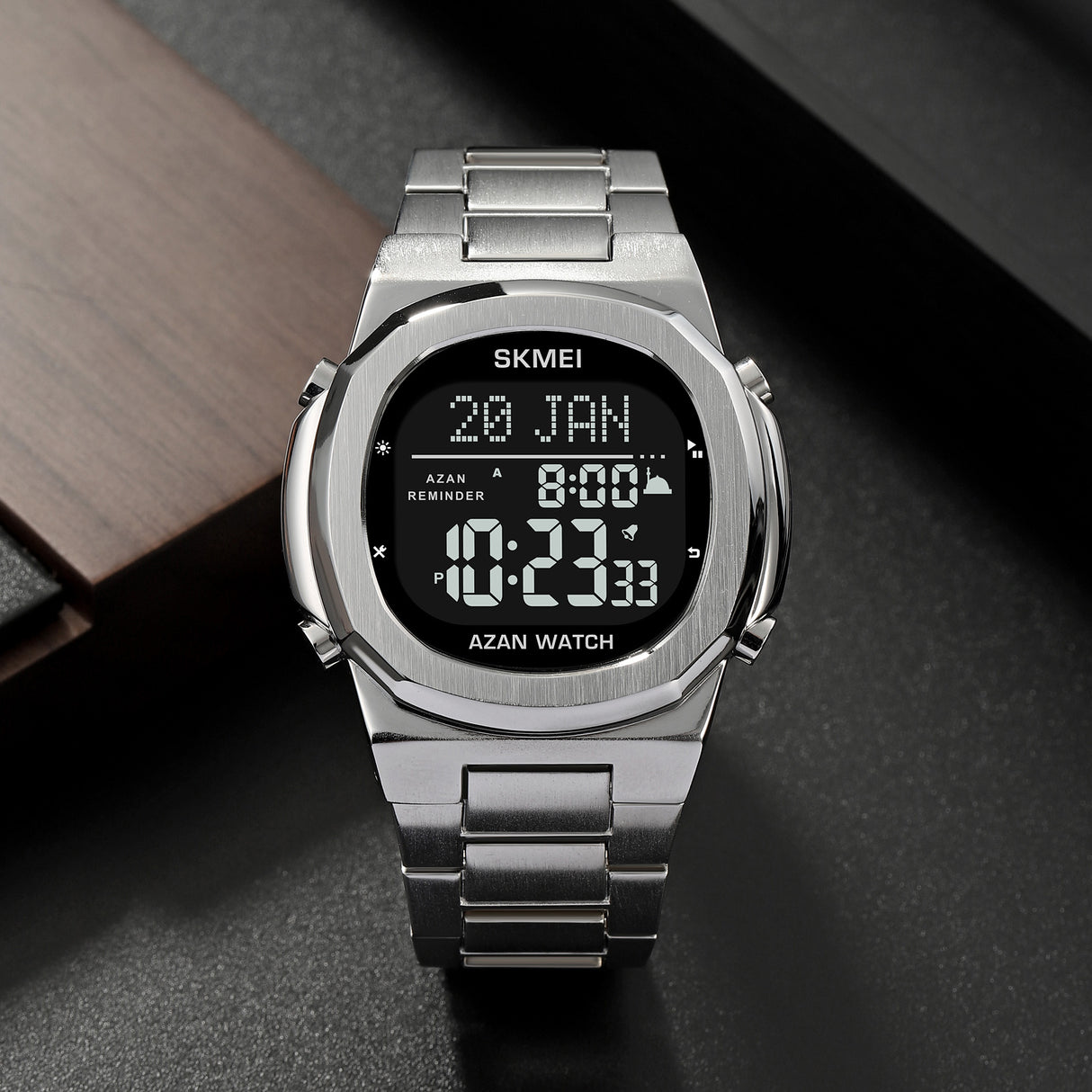 2036 Skmei Reloj para Hombre Pulsera de Metal Digital