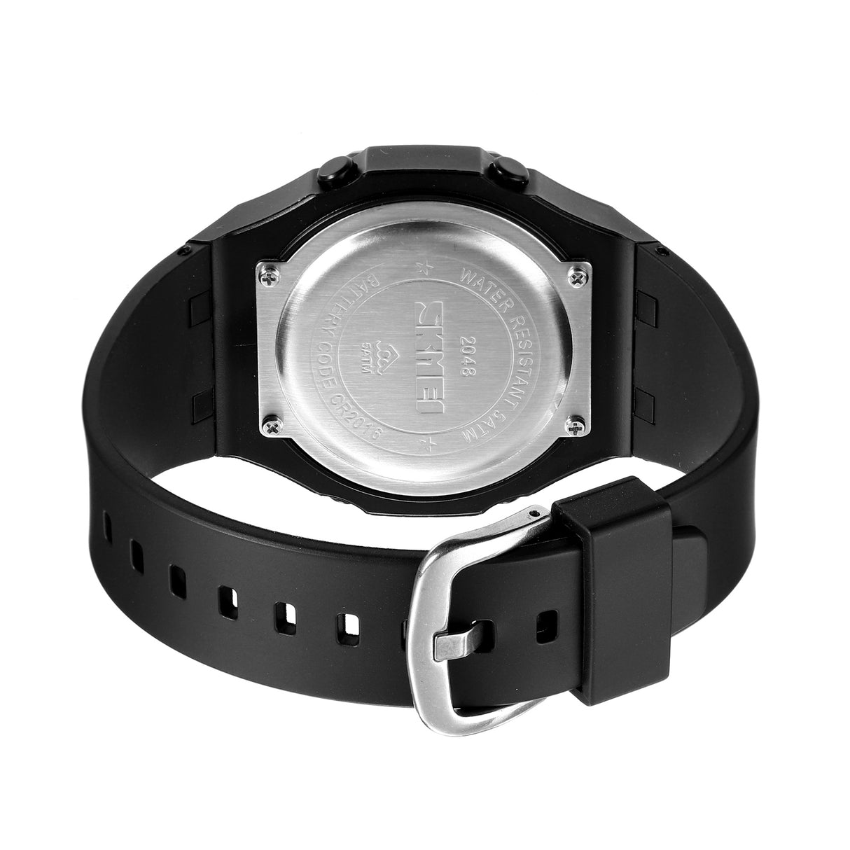 2048 Skmei Reloj para Hombre Pulsera de Caucho Digital