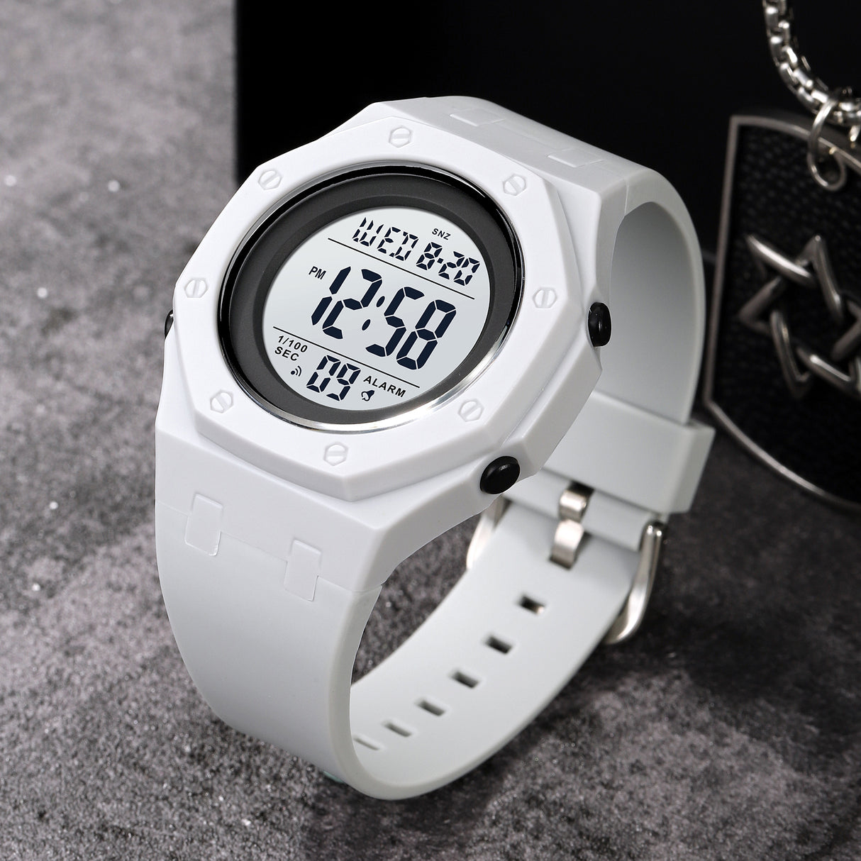 2048 Skmei Reloj para Hombre Pulsera de Caucho Digital