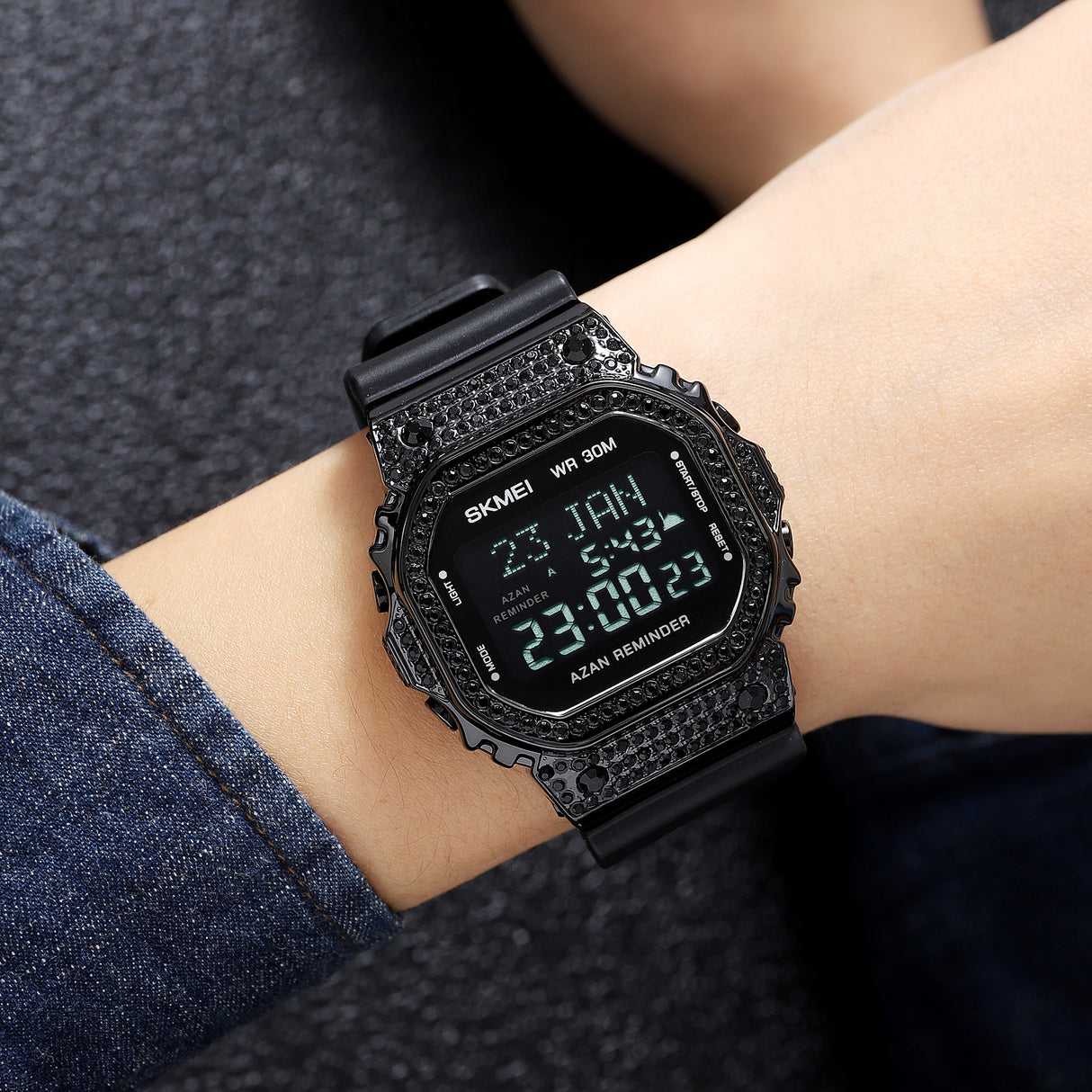 2052 Skmei Reloj para Hombre Pulsera de Caucho Digital