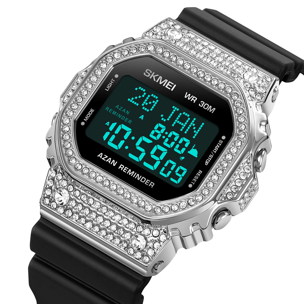 2052 Skmei Reloj para Hombre Pulsera de Caucho Digital