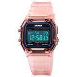 2056 Skmei Reloj para Mujer Pulsera de Caucho Digital