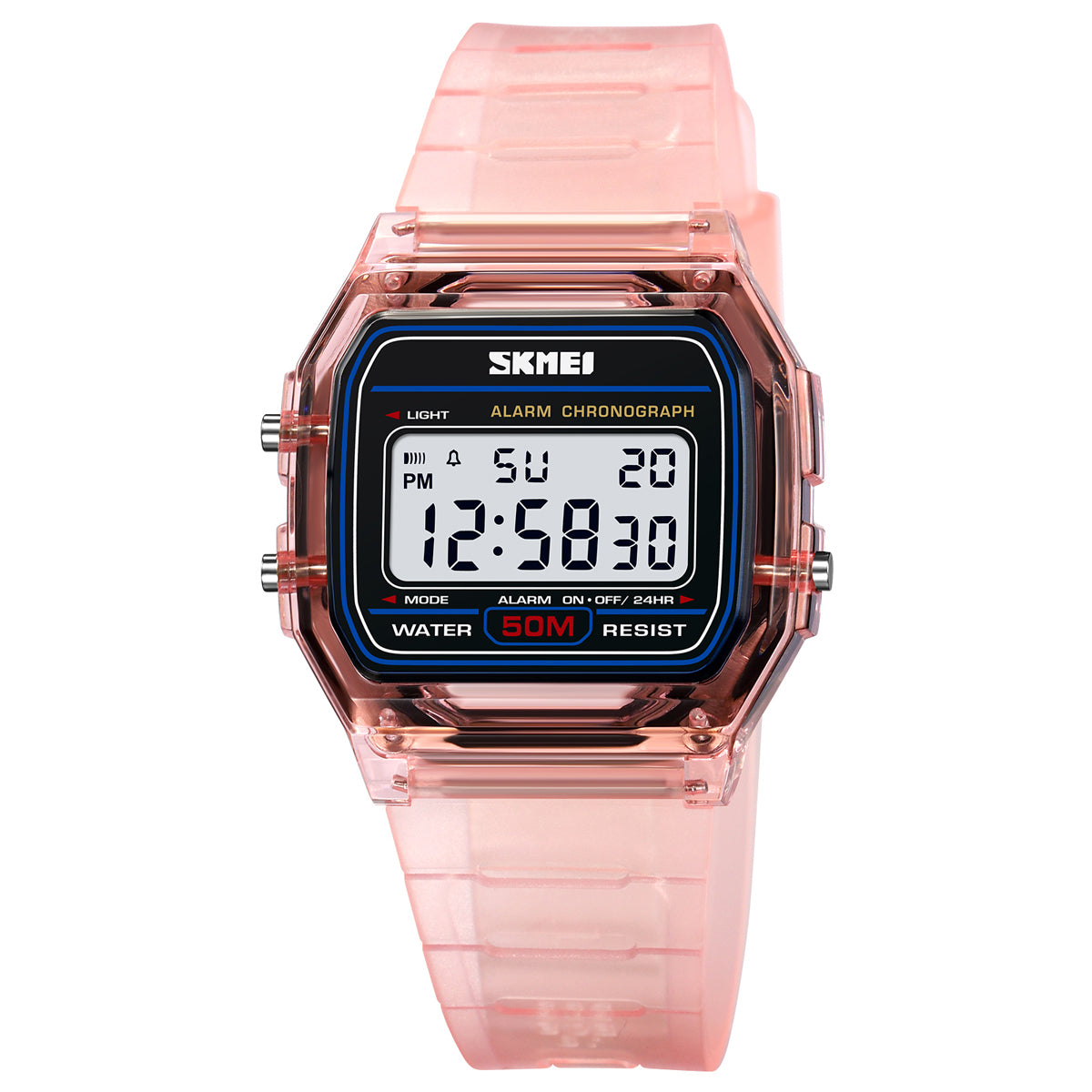 2056 Skmei Reloj para Mujer Pulsera de Caucho Digital