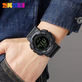 2077 Skmei Reloj para Hombre Pulsera de Caucho Digital