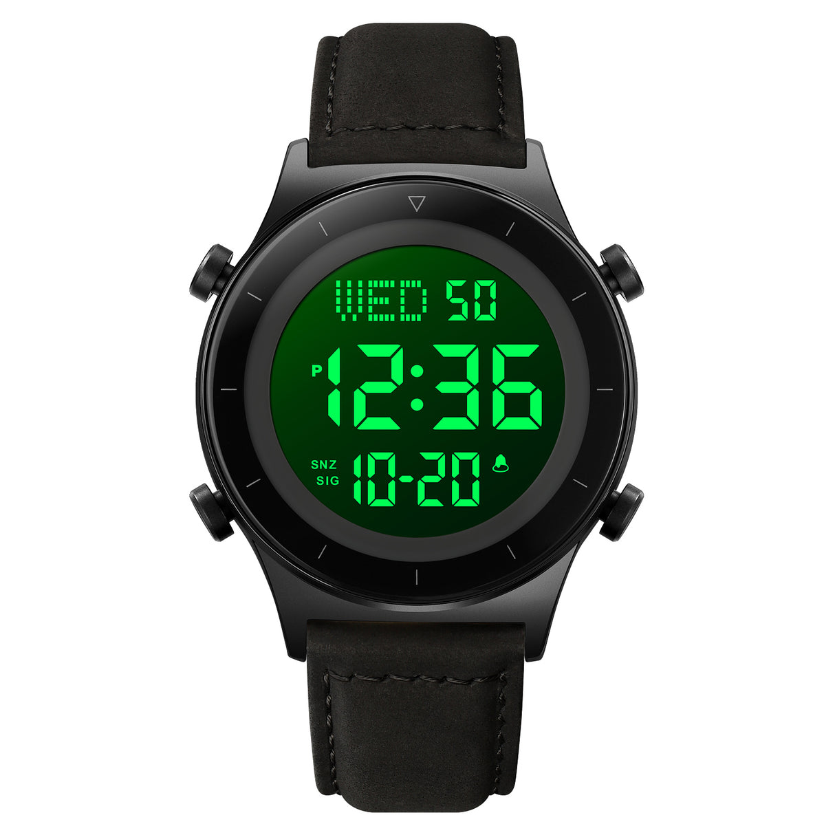 2079L Skmei Reloj para Hombre Pulsera de Cuero Digital