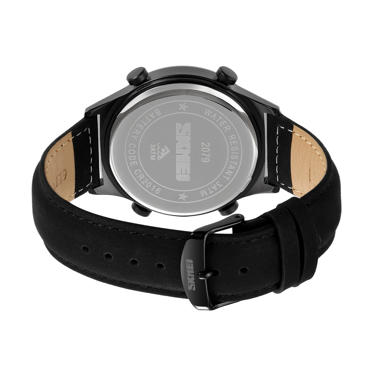 2079L Skmei Reloj para Hombre Pulsera de Cuero Digital