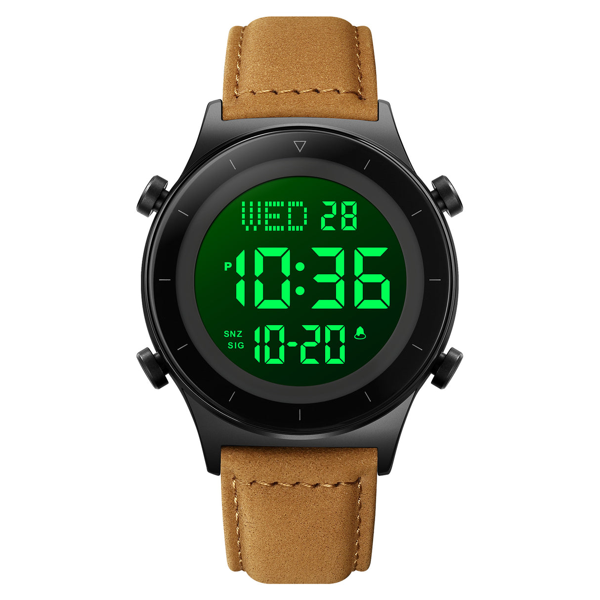 2079L Skmei Reloj para Hombre Pulsera de Cuero Digital