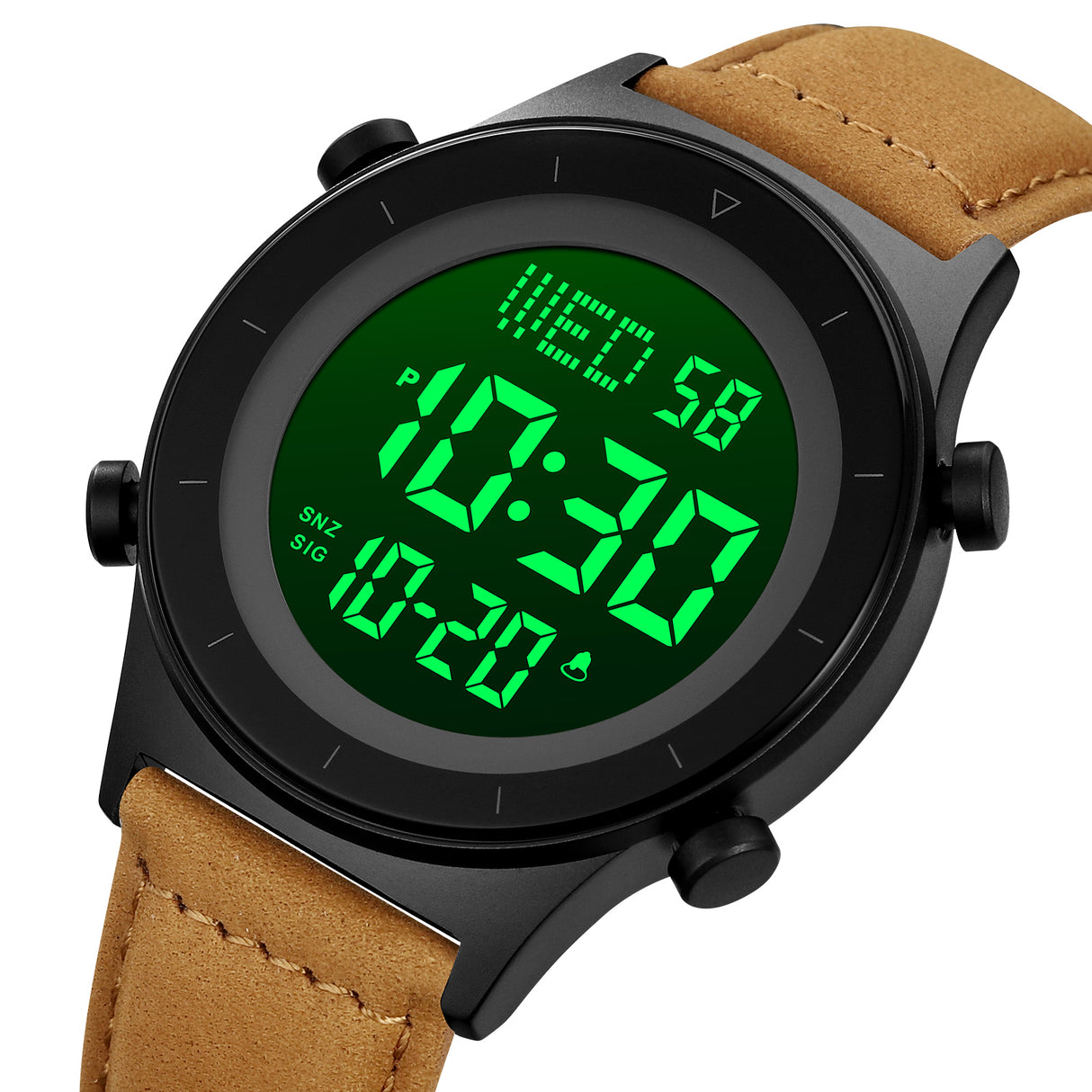 2079L Skmei Reloj para Hombre Pulsera de Cuero Digital